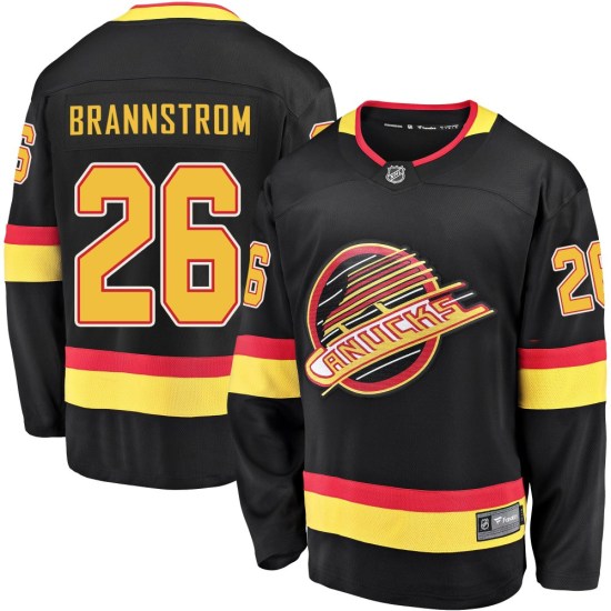 Fanatics Branded Erik Brannstrom Vancouver Canucks Youth Premier Breakaway 2019/20 Flying Skate Jersey - Black