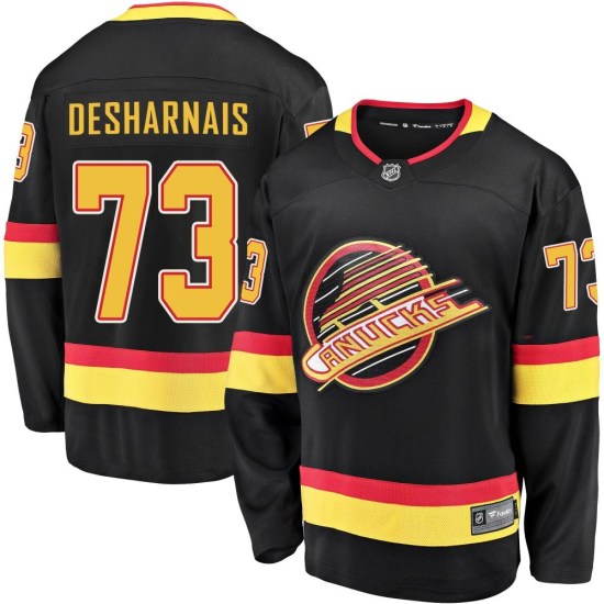 Fanatics Branded Vincent Desharnais Vancouver Canucks Youth Premier Breakaway 2019/20 Flying Skate Jersey - Black