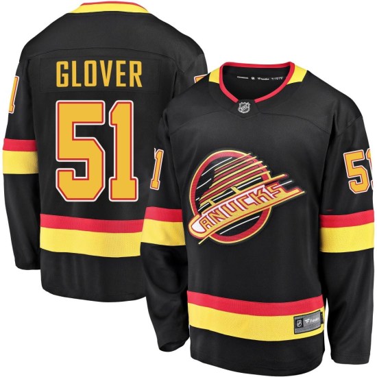 Fanatics Branded Ty Glover Vancouver Canucks Youth Premier Breakaway 2019/20 Flying Skate Jersey - Black