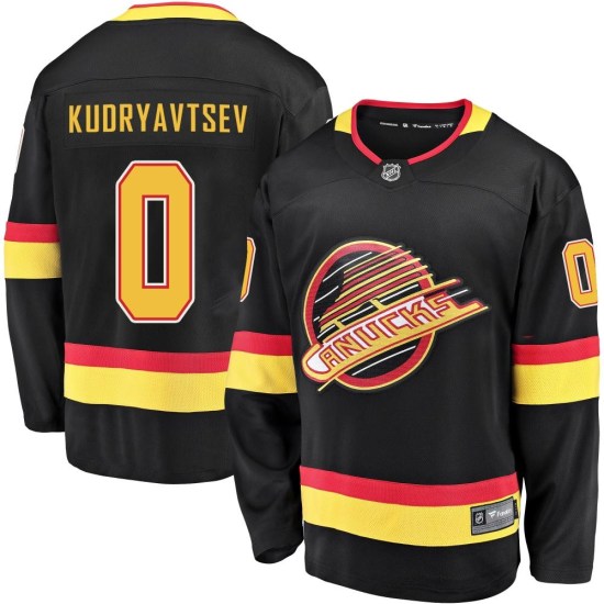 Fanatics Branded Kirill Kudryavtsev Vancouver Canucks Youth Premier Breakaway 2019/20 Flying Skate Jersey - Black