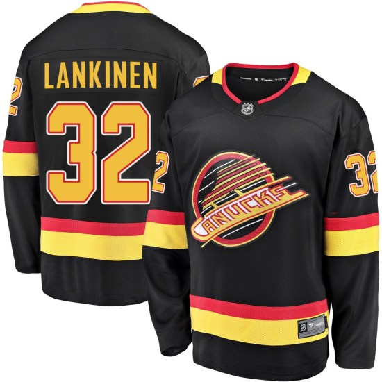 Fanatics Branded Kevin Lankinen Vancouver Canucks Youth Premier Breakaway 2019/20 Flying Skate Jersey - Black