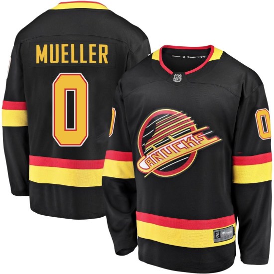 Fanatics Branded Ty Mueller Vancouver Canucks Youth Premier Breakaway 2019/20 Flying Skate Jersey - Black