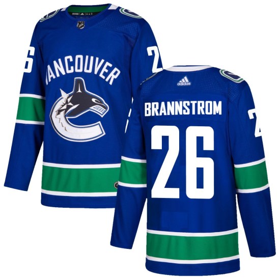 Adidas Erik Brannstrom Vancouver Canucks Authentic Home Jersey - Blue