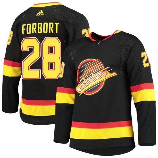 Adidas Derek Forbort Vancouver Canucks Authentic Alternate Primegreen Pro Jersey - Black