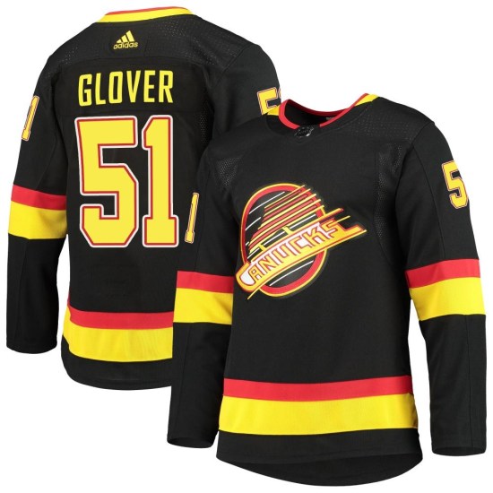 Adidas Ty Glover Vancouver Canucks Authentic Alternate Primegreen Pro Jersey - Black