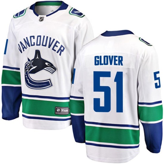 Fanatics Branded Ty Glover Vancouver Canucks Breakaway Away Jersey - White