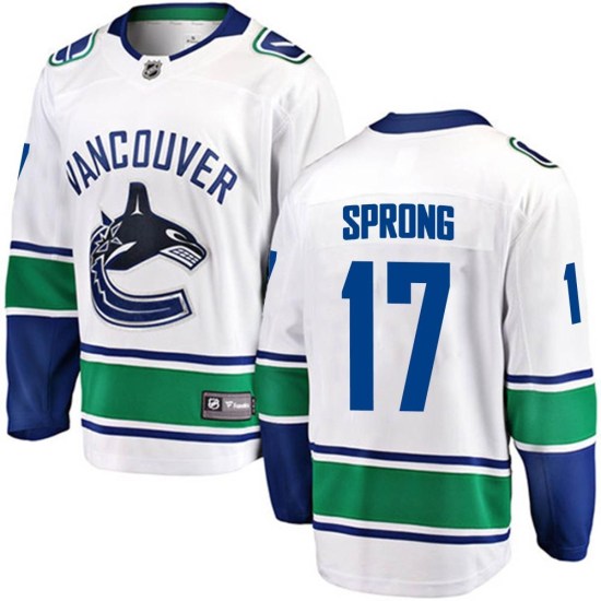 Fanatics Branded Daniel Sprong Vancouver Canucks Breakaway Away Jersey - White