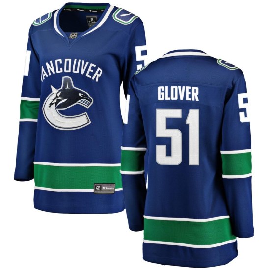 Fanatics Branded Ty Glover Vancouver Canucks Women's Breakaway Home Jersey - Blue