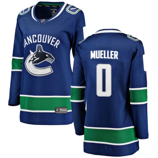 Fanatics Branded Ty Mueller Vancouver Canucks Women's Breakaway Home Jersey - Blue