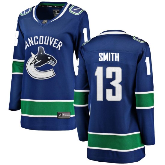 Fanatics Branded Nathan Smith Vancouver Canucks Women's Breakaway Home Jersey - Blue