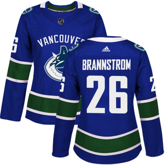 Adidas Erik Brannstrom Vancouver Canucks Women's Authentic Home Jersey - Blue