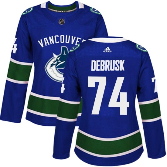 Adidas Jake DeBrusk Vancouver Canucks Women's Authentic Home Jersey - Blue