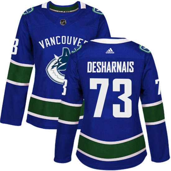 Adidas Vincent Desharnais Vancouver Canucks Women's Authentic Home Jersey - Blue