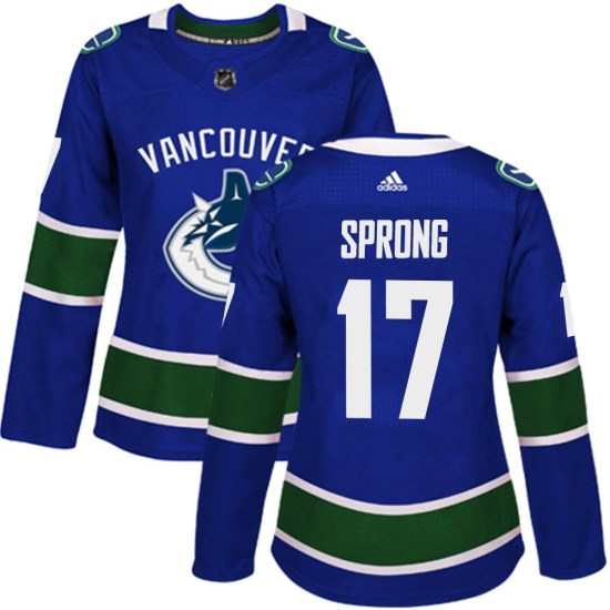 Adidas Daniel Sprong Vancouver Canucks Women's Authentic Home Jersey - Blue