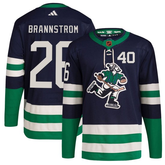 Adidas Erik Brannstrom Vancouver Canucks Youth Authentic Reverse Retro 2.0 Jersey - Navy