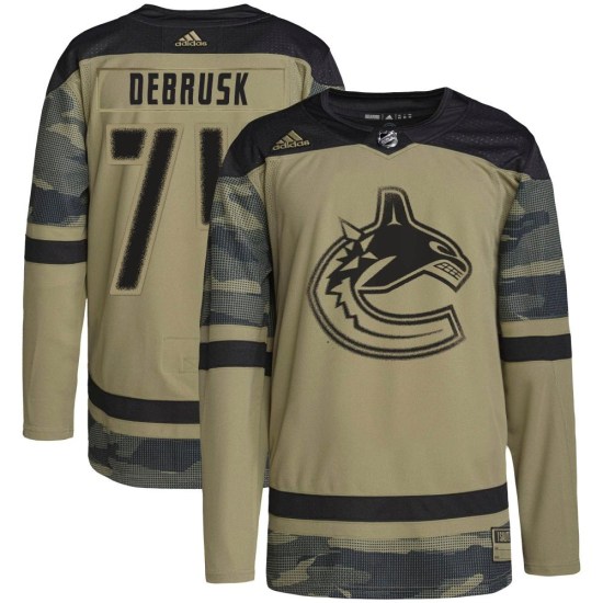 Adidas Jake DeBrusk Vancouver Canucks Authentic Military Appreciation Practice Jersey - Camo