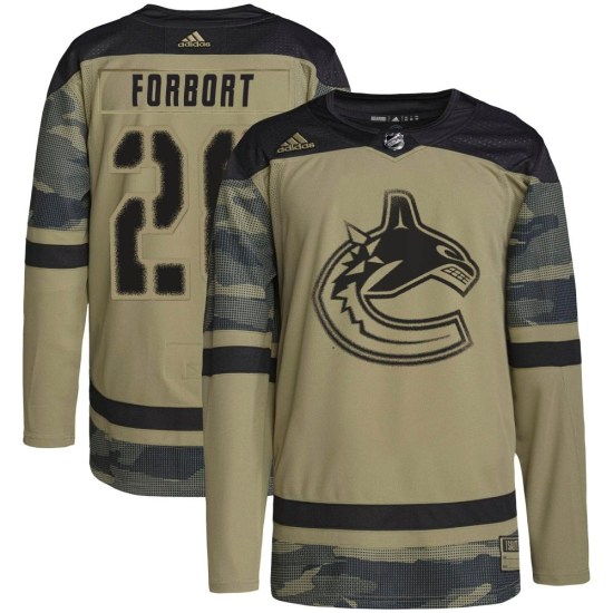 Adidas Derek Forbort Vancouver Canucks Authentic Military Appreciation Practice Jersey - Camo