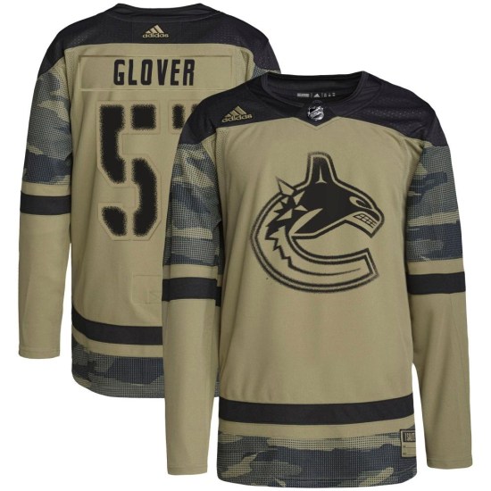 Adidas Ty Glover Vancouver Canucks Authentic Military Appreciation Practice Jersey - Camo