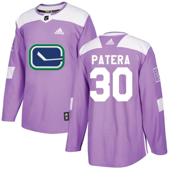 Adidas Jiri Patera Vancouver Canucks Youth Authentic Fights Cancer Practice Jersey - Purple