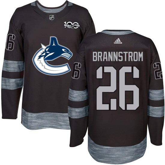 Erik Brannstrom Vancouver Canucks Youth Authentic 1917-2017 100th Anniversary Jersey - Black