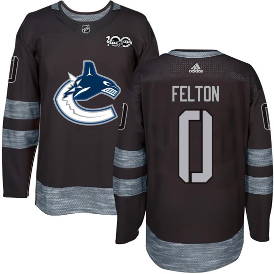 Christian Felton Vancouver Canucks Youth Authentic 1917-2017 100th Anniversary Jersey - Black