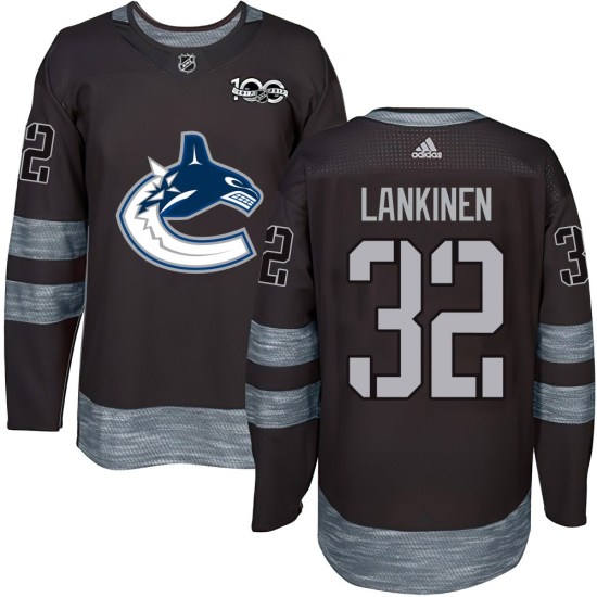 Kevin Lankinen Vancouver Canucks Youth Authentic 1917-2017 100th Anniversary Jersey - Black