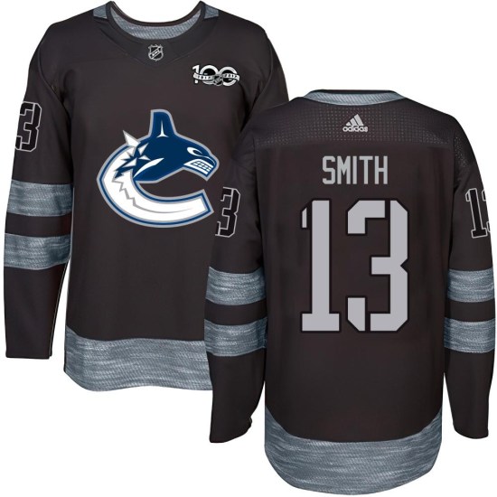 Nathan Smith Vancouver Canucks Youth Authentic 1917-2017 100th Anniversary Jersey - Black