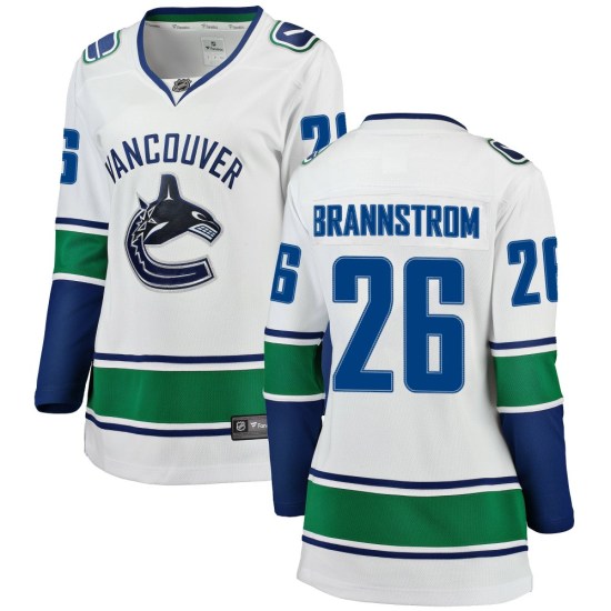 Fanatics Branded Erik Brannstrom Vancouver Canucks Women's Breakaway Away Jersey - White