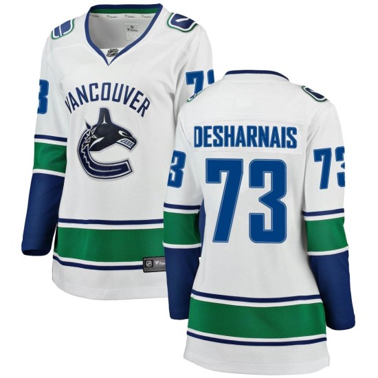 Fanatics Branded Vincent Desharnais Vancouver Canucks Women's Breakaway Away Jersey - White