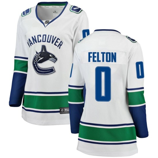 Fanatics Branded Christian Felton Vancouver Canucks Women's Breakaway Away Jersey - White