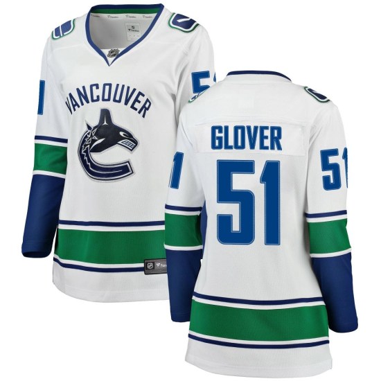 Fanatics Branded Ty Glover Vancouver Canucks Women's Breakaway Away Jersey - White