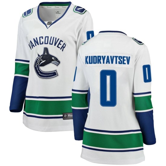 Fanatics Branded Kirill Kudryavtsev Vancouver Canucks Women's Breakaway Away Jersey - White