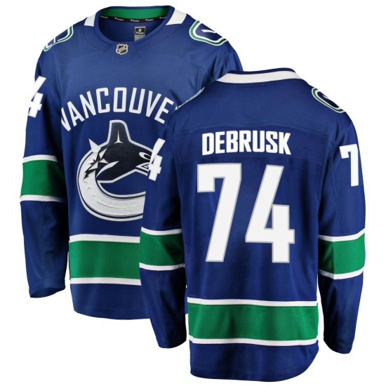 Fanatics Branded Jake DeBrusk Vancouver Canucks Breakaway Home Jersey - Blue