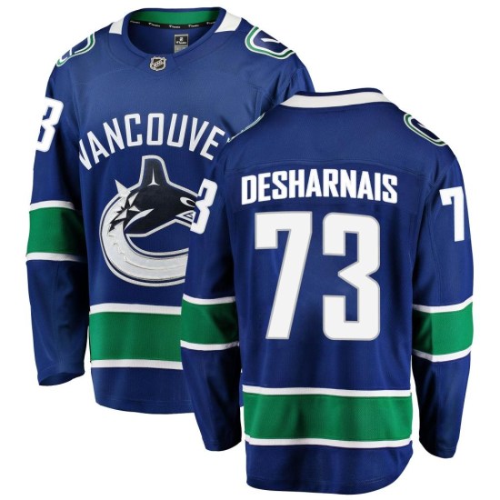 Fanatics Branded Vincent Desharnais Vancouver Canucks Breakaway Home Jersey - Blue