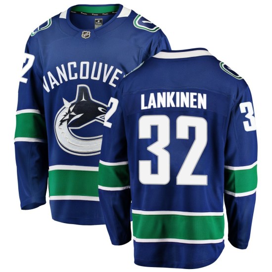 Fanatics Branded Kevin Lankinen Vancouver Canucks Breakaway Home Jersey - Blue