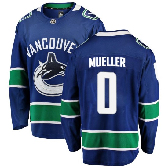 Fanatics Branded Ty Mueller Vancouver Canucks Breakaway Home Jersey - Blue