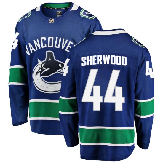 Fanatics Branded Kiefer Sherwood Vancouver Canucks Breakaway Home Jersey - Blue