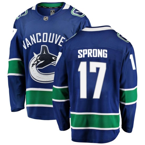 Fanatics Branded Daniel Sprong Vancouver Canucks Breakaway Home Jersey - Blue