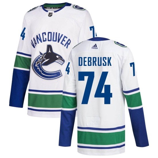 Adidas Jake DeBrusk Vancouver Canucks Authentic Away Jersey - White