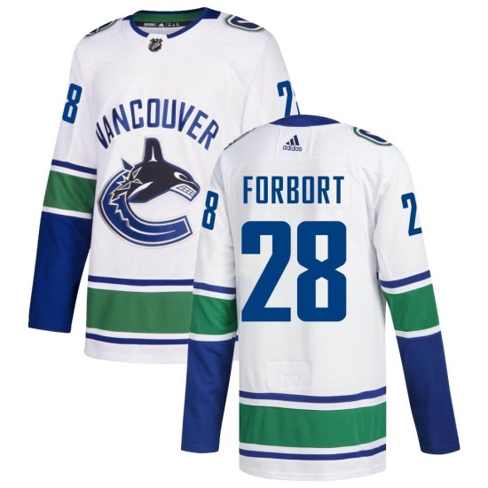 Adidas Derek Forbort Vancouver Canucks Authentic Away Jersey - White