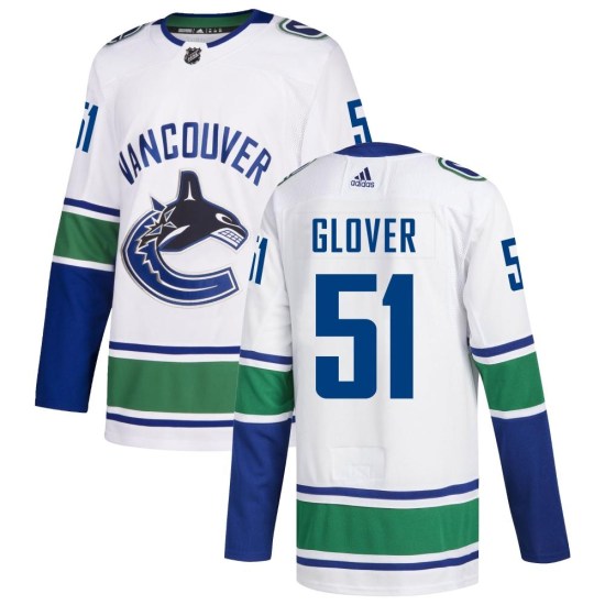 Adidas Ty Glover Vancouver Canucks Authentic Away Jersey - White