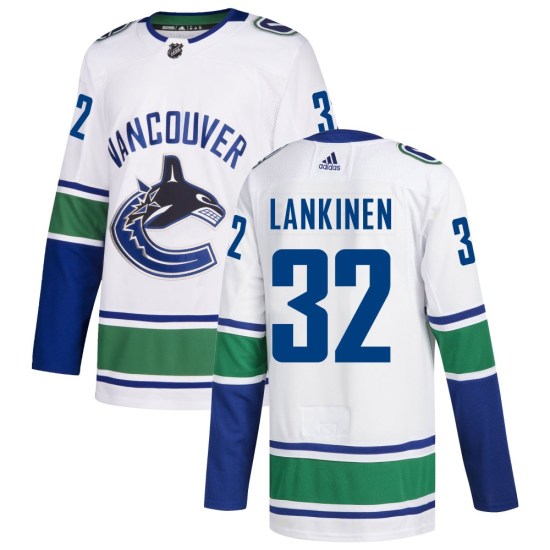 Adidas Kevin Lankinen Vancouver Canucks Authentic Away Jersey - White