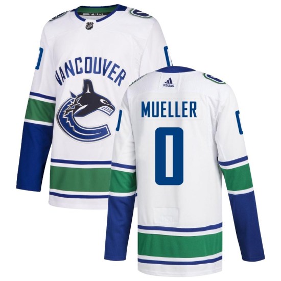 Adidas Ty Mueller Vancouver Canucks Authentic Away Jersey - White