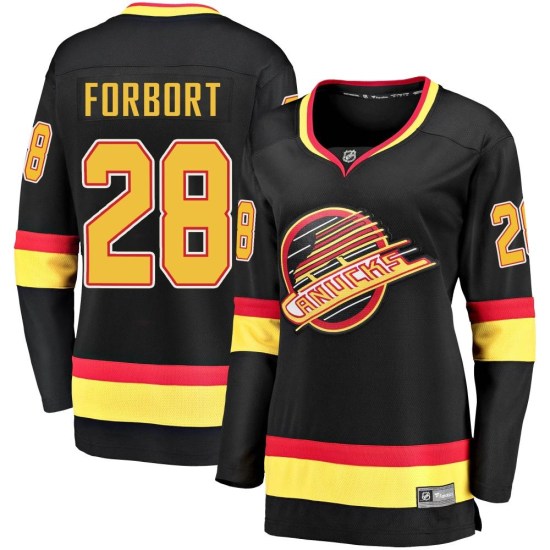 Fanatics Branded Derek Forbort Vancouver Canucks Women's Premier Breakaway 2019/20 Flying Skate Jersey - Black