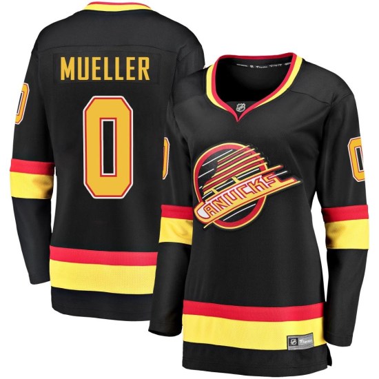 Fanatics Branded Ty Mueller Vancouver Canucks Women's Premier Breakaway 2019/20 Flying Skate Jersey - Black