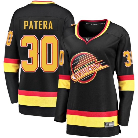 Fanatics Branded Jiri Patera Vancouver Canucks Women's Premier Breakaway 2019/20 Flying Skate Jersey - Black