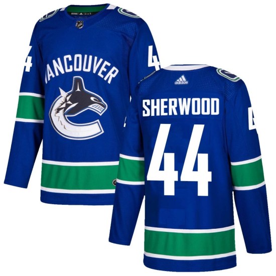 Adidas Kiefer Sherwood Vancouver Canucks Youth Authentic Home Jersey - Blue