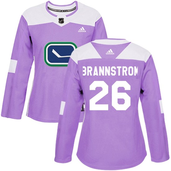 Adidas Erik Brannstrom Vancouver Canucks Women's Authentic Fights Cancer Practice Jersey - Purple