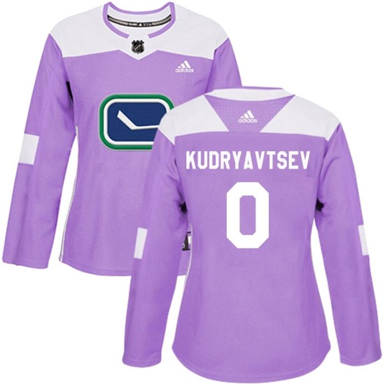 Adidas Kirill Kudryavtsev Vancouver Canucks Women's Authentic Fights Cancer Practice Jersey - Purple